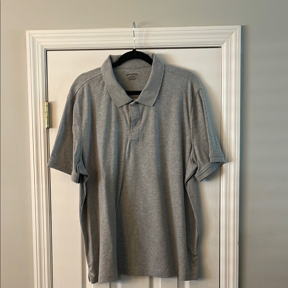 UNTUCKit Gray Polo Shirt Casual Comfort